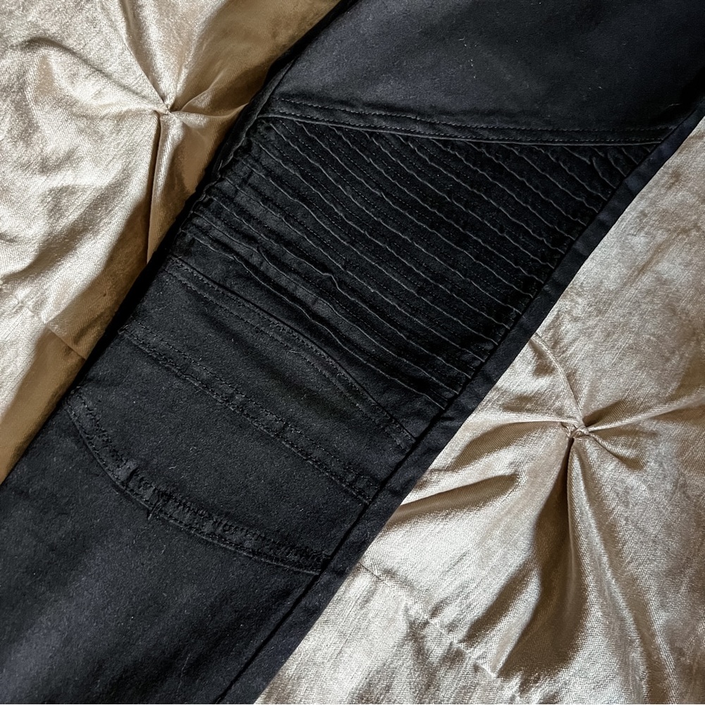 Favlux Black Cropped Moto Legging